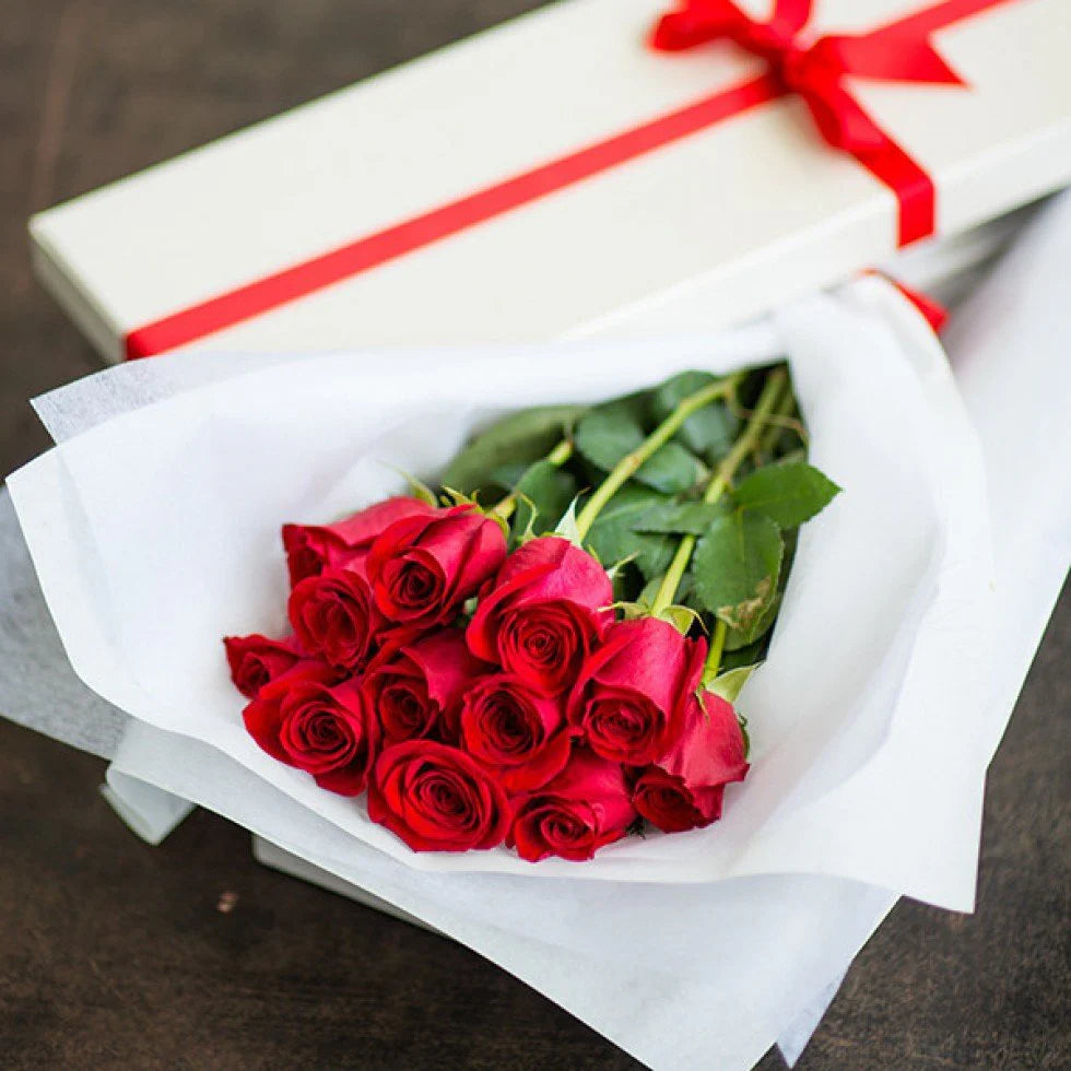 Valentines Day Premium Roses in Box