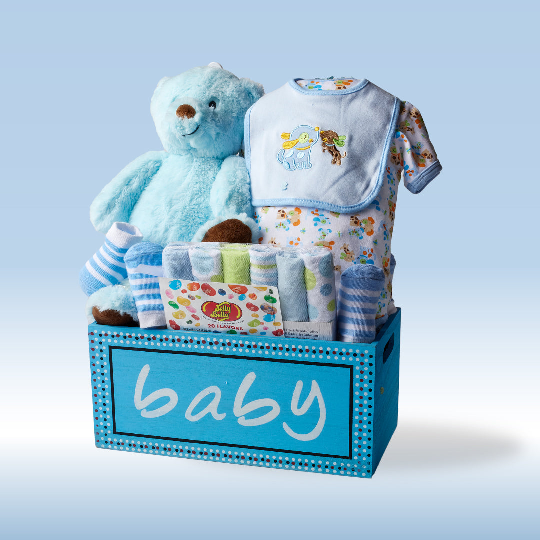 WOODEN KEEPSAKE CRATE (BOY)